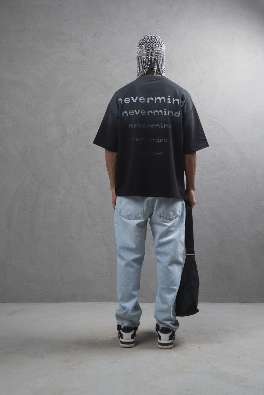 Nevermind Tee – Contrast Black