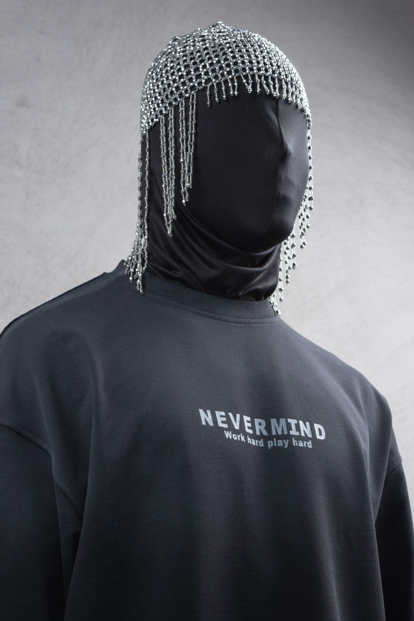 Nevermind Tee – Contrast Black
